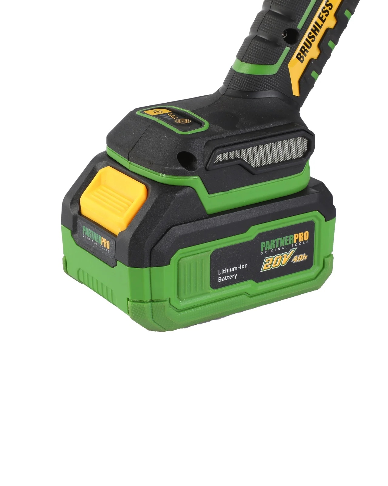 Amoladora angular a batería PartnerPro PBA-4 A, 20 V, 125 mm, motor brushless 1100 W, batería 4 Ah y cargador incluidos - Imagen 6
