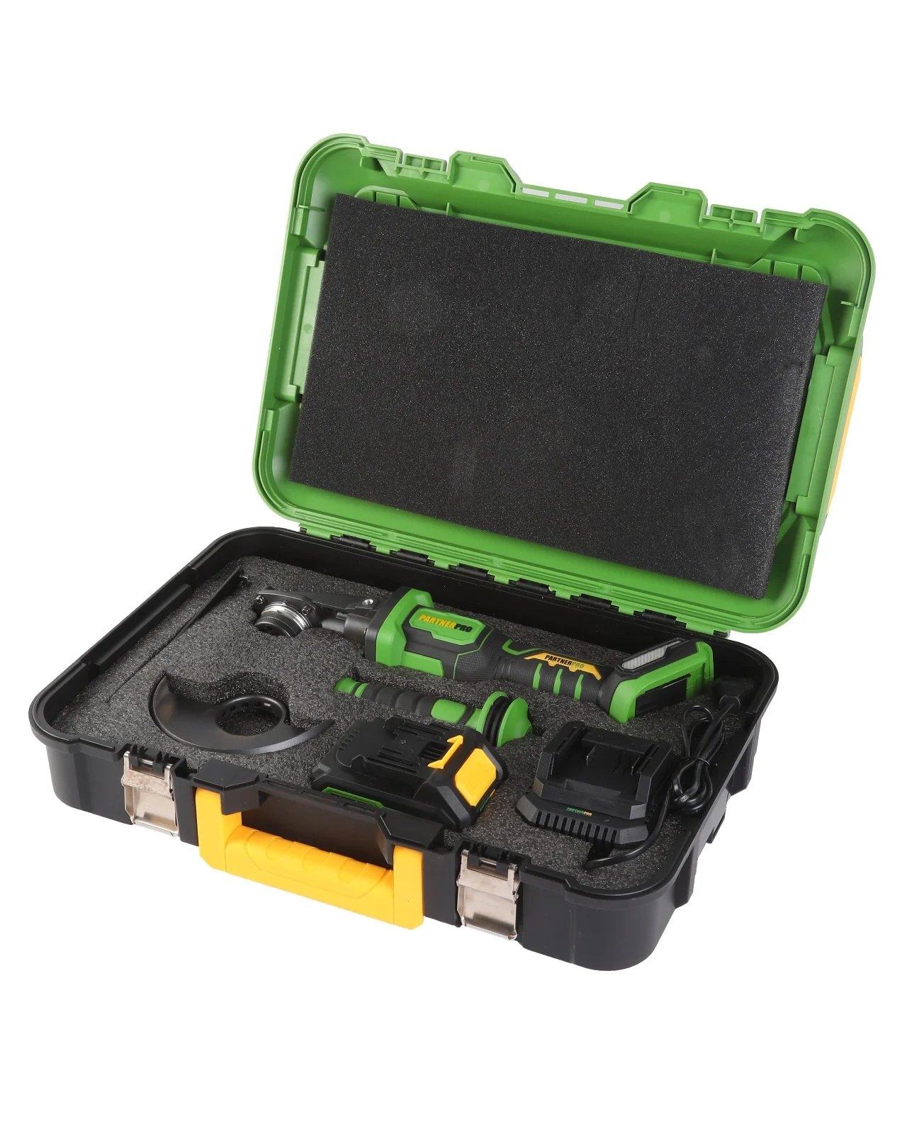 Amoladora angular a batería PartnerPro PBA-4 A, 20 V, 125 mm, motor brushless 1100 W, batería 4 Ah y cargador incluidos - Imagen 7