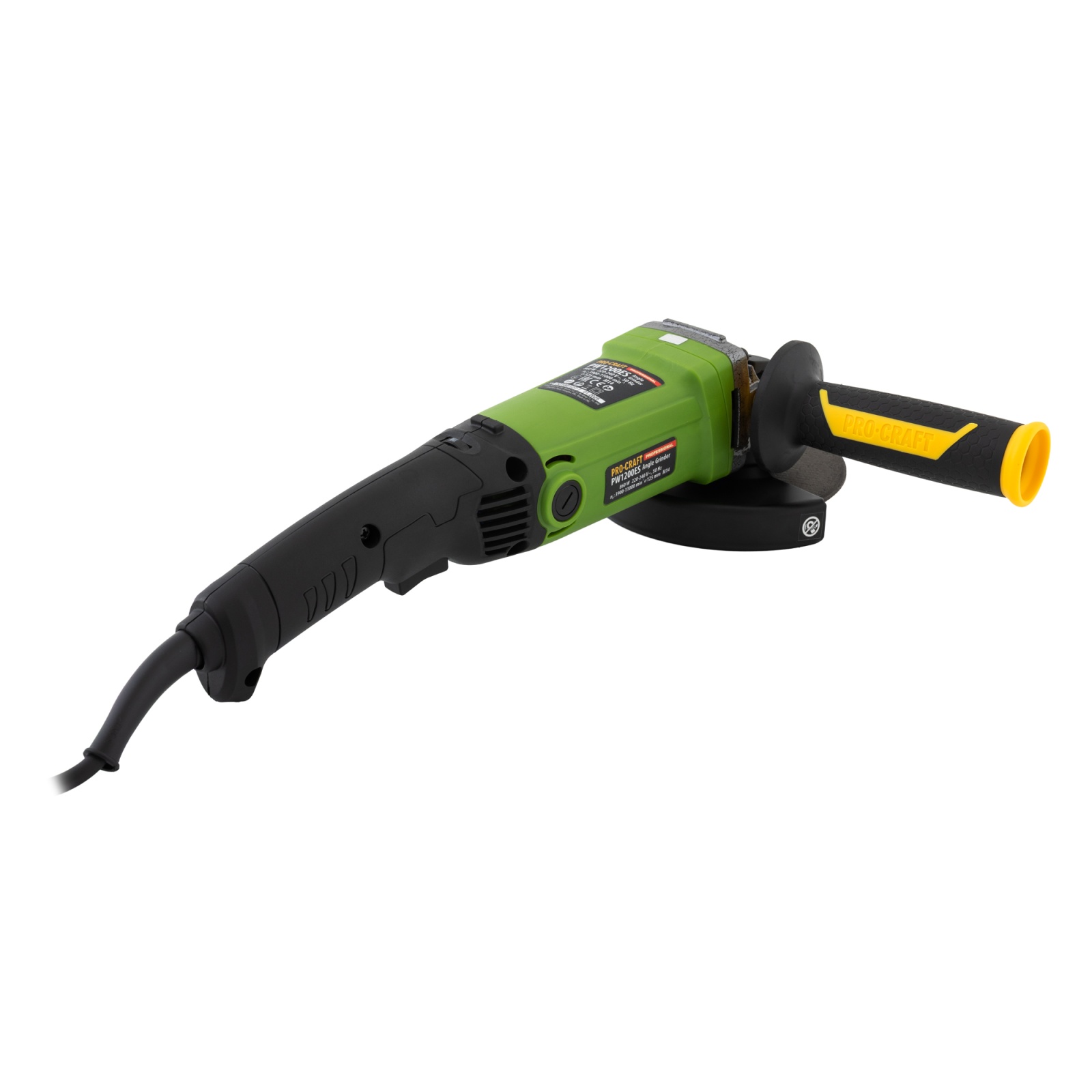 Amoladora angular con variador ProCraft PW1200ES, 1200 W, disco 125 mm - Imagen 4