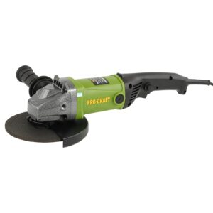 Amoladora angular ProCraft PW2150, 2150 W, 7500 rpm, disco 180 mm, escobillas incluidos