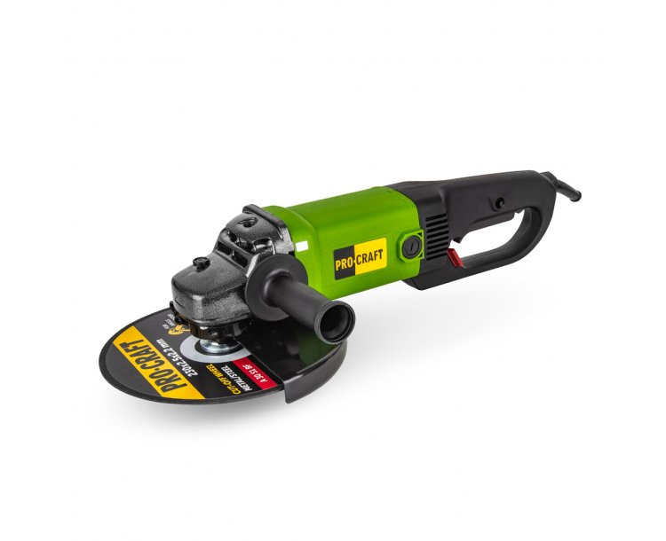 Amoladora angular ProCraft PW2300, 2300 W, disco 230 mm, arranque suave