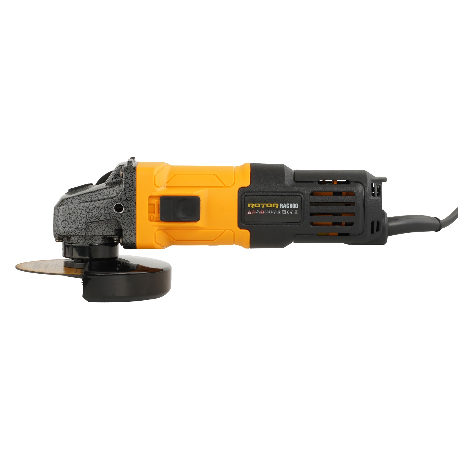 Amoladora angular ROTOR RAG600, 600 W, 11000 rpm, disco 115 mm - Imagen 2