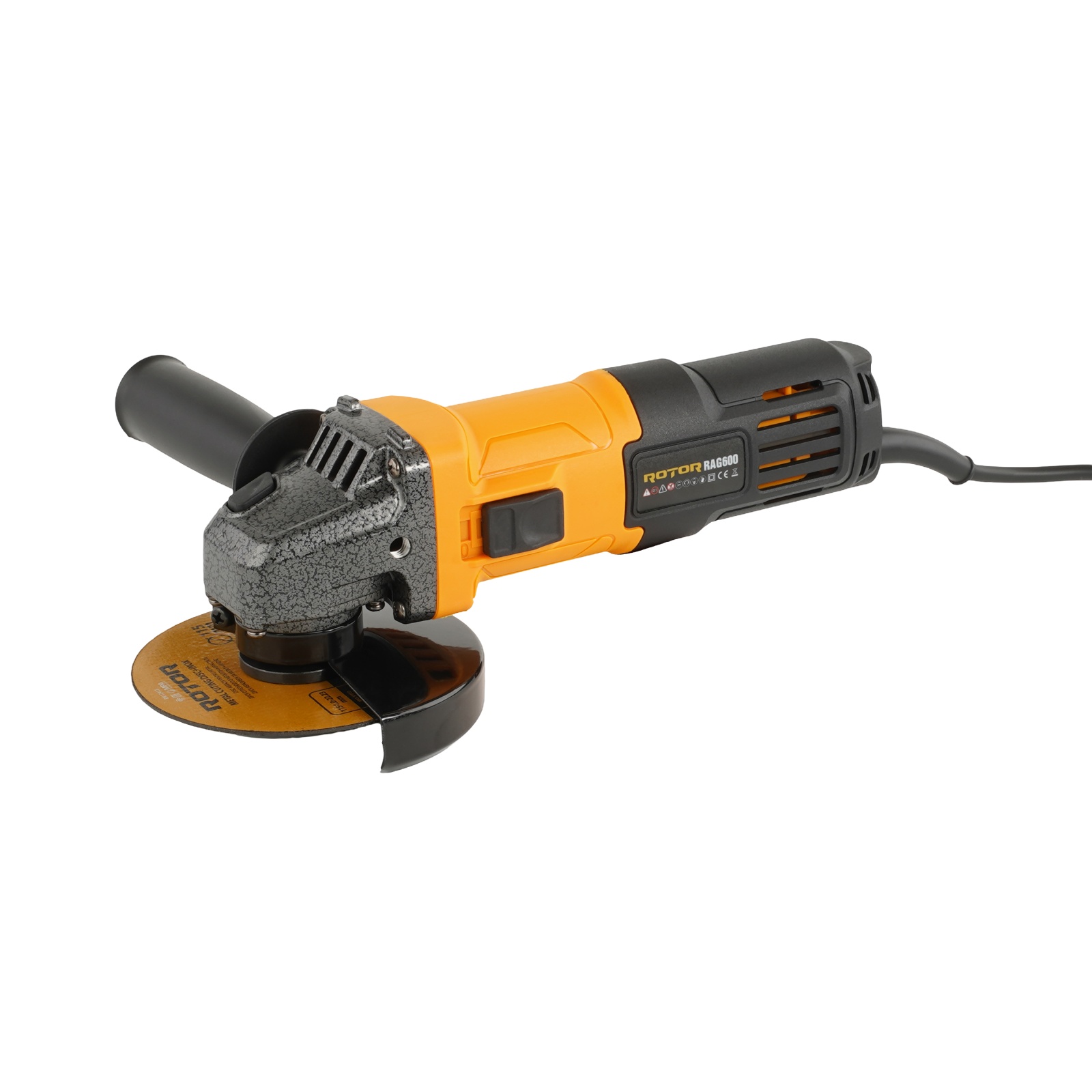 Amoladora angular ROTOR RAG600, 600 W, 11000 rpm, disco 115 mm